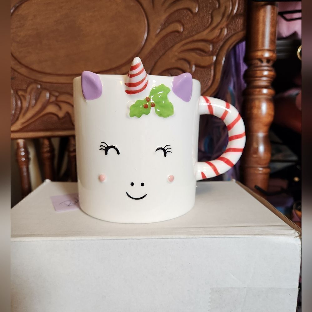 New! Adorable Christmas Deer or Unicorn Coffee Mugs